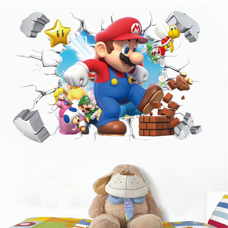 Baby Nursery Games - 3D Cartoon Anime Game Characters Wall