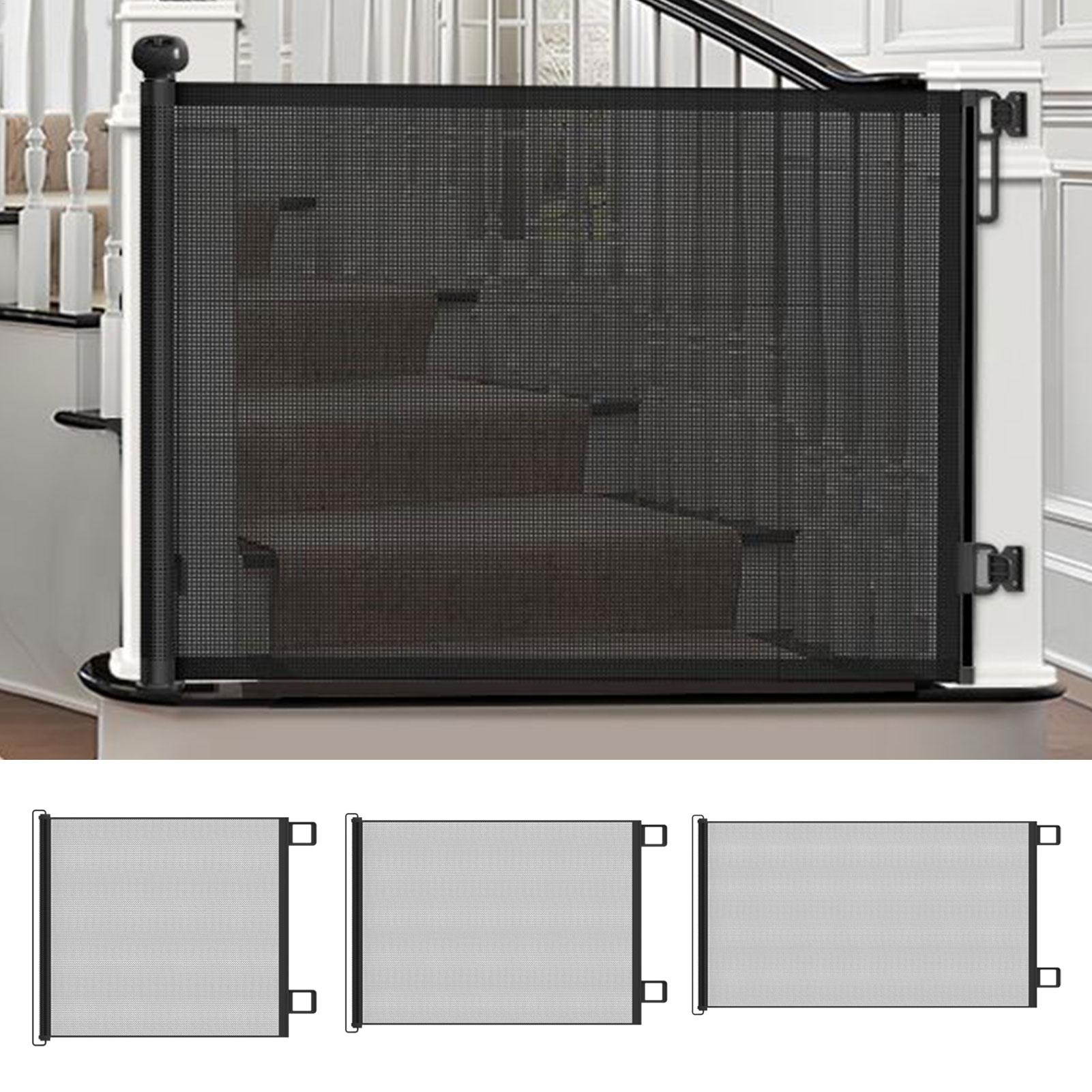 Baby Gate Extra Wide - Mesh Baby Gate Retractable Safety Gate