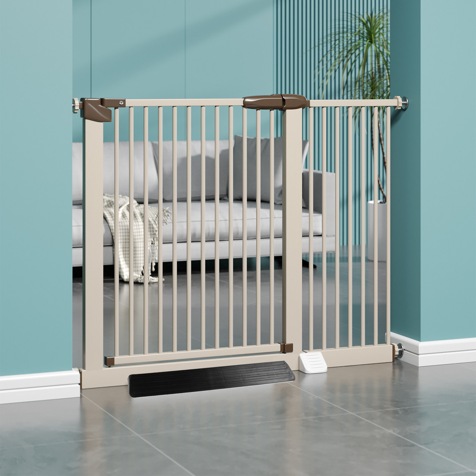 Baby Gate Extra Wide - 2Pcs Baby Gate Kick Plate Protector