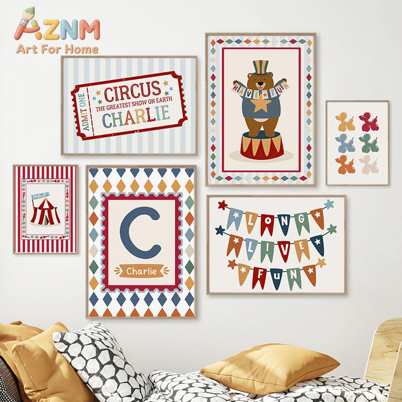 Baby Nursery Quotes - Circus Bear Magician Dog Quote Nursery