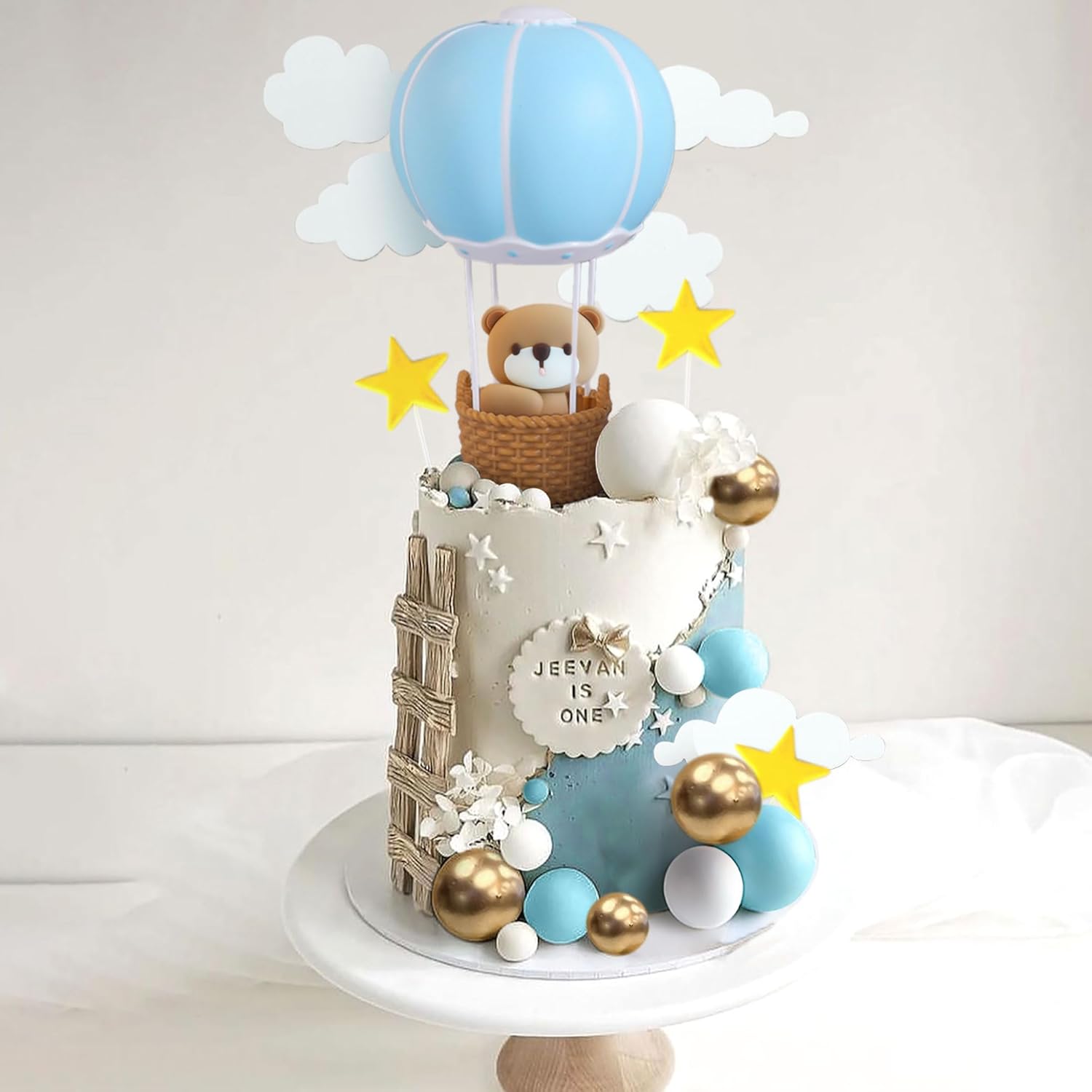 LaVenty Blue Pink Bear Cake De - огляд і ціна Baby Nursery Hot Air Balloon
