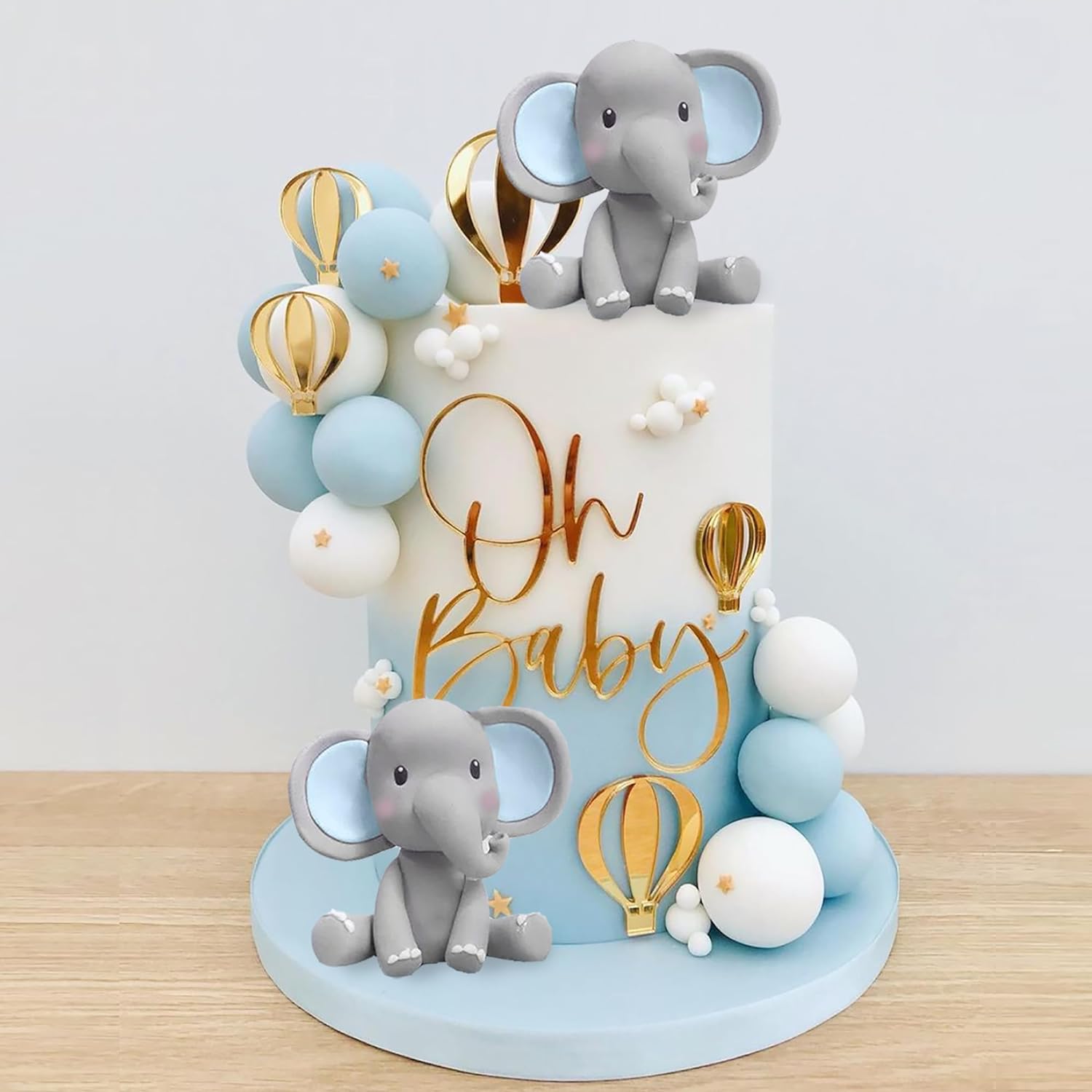 Elephant Cake Decoration Baby  - огляд і ціна Baby Nursery Hot Air Balloon