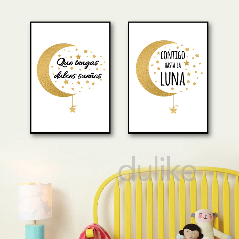 Spanish Kids Bedroom Art Decor - огляд і ціна Baby Nursery Quotes