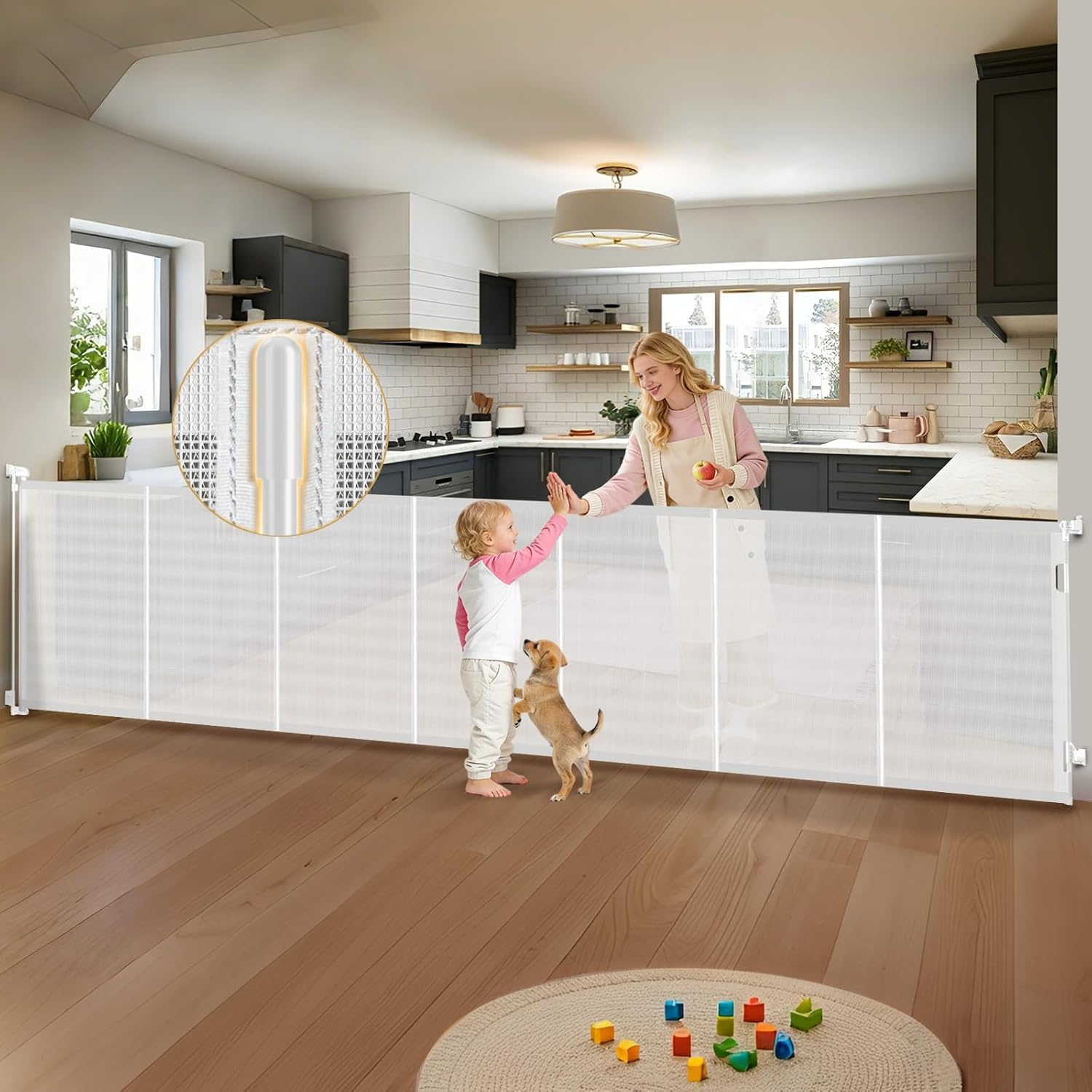 Retractable Baby Gates Extra W - огляд і ціна Baby Gate Extra Wide