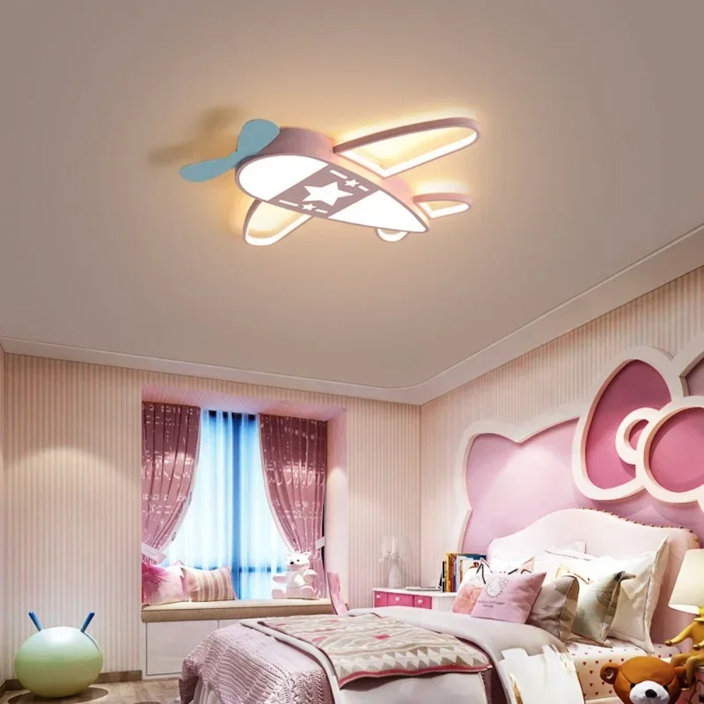 Modern Airplane Led Ceiling Li - огляд і ціна Baby Nursery Light Fixture