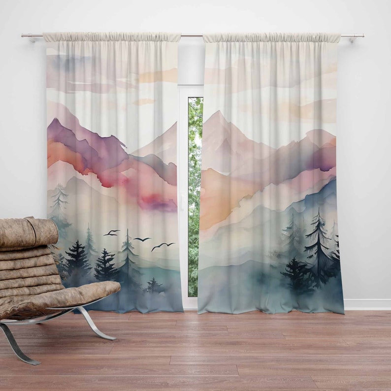 Mountain Forest Nursery Curtai - огляд і ціна Blackout Curtain Nursery