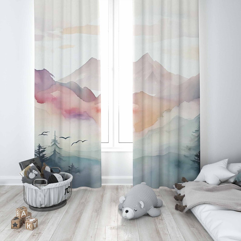 Mountain Forest Nursery Curtai - огляд і ціна Blackout Curtain Nursery