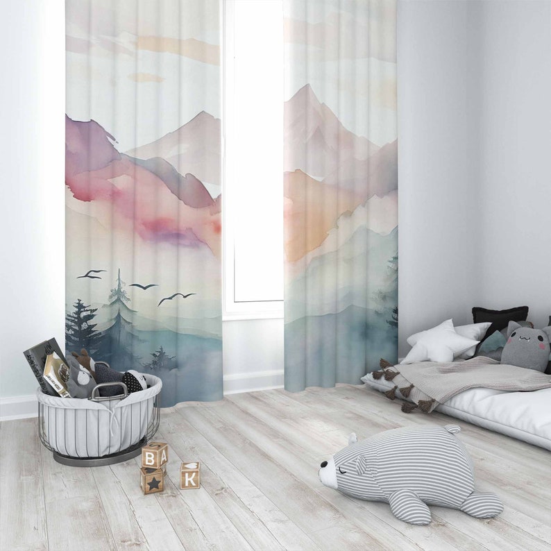 Mountain Forest Nursery Curtai - огляд і ціна Blackout Curtain Nursery