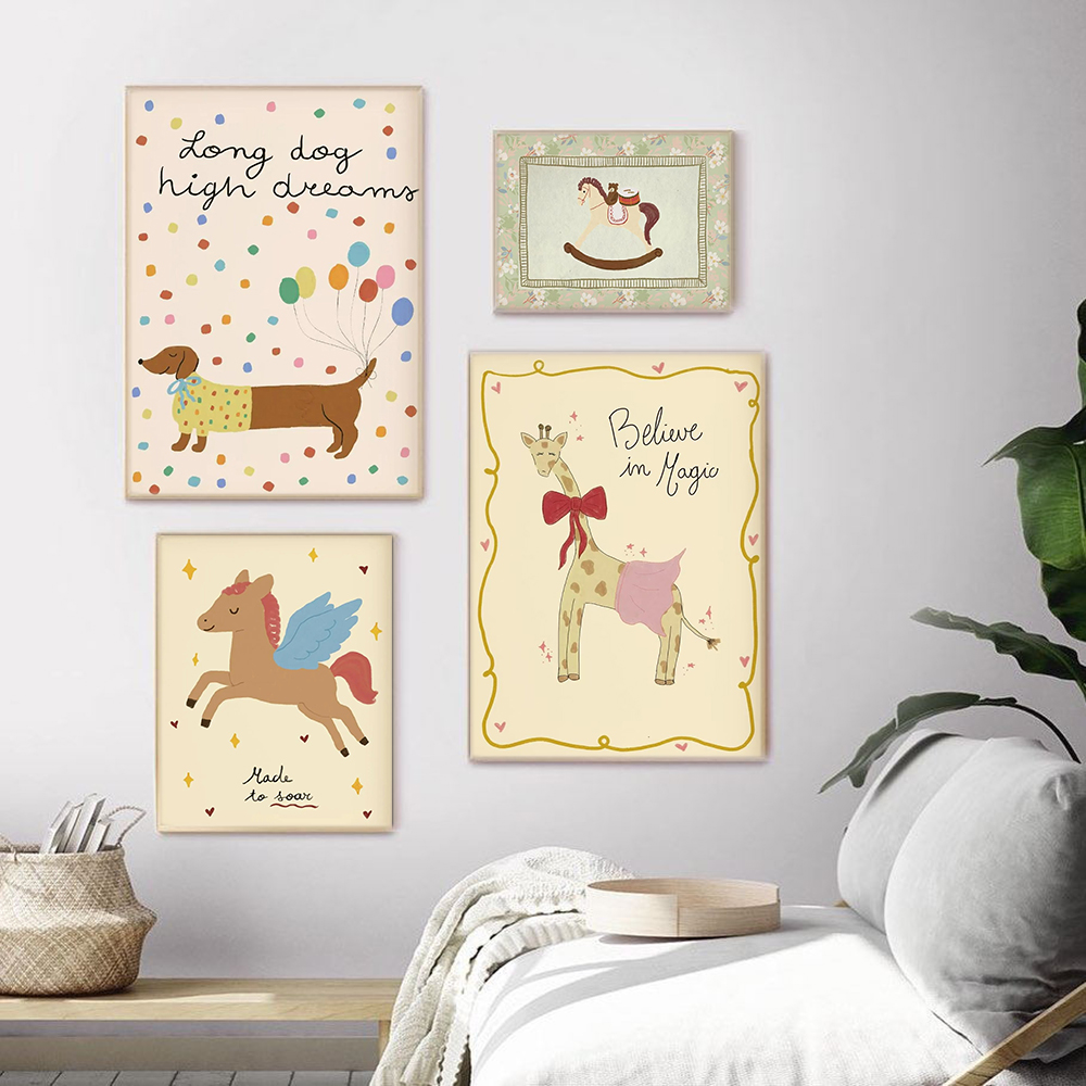 Vintage Rocking Horse Giraffe  - огляд і ціна Baby Nursery Quotes