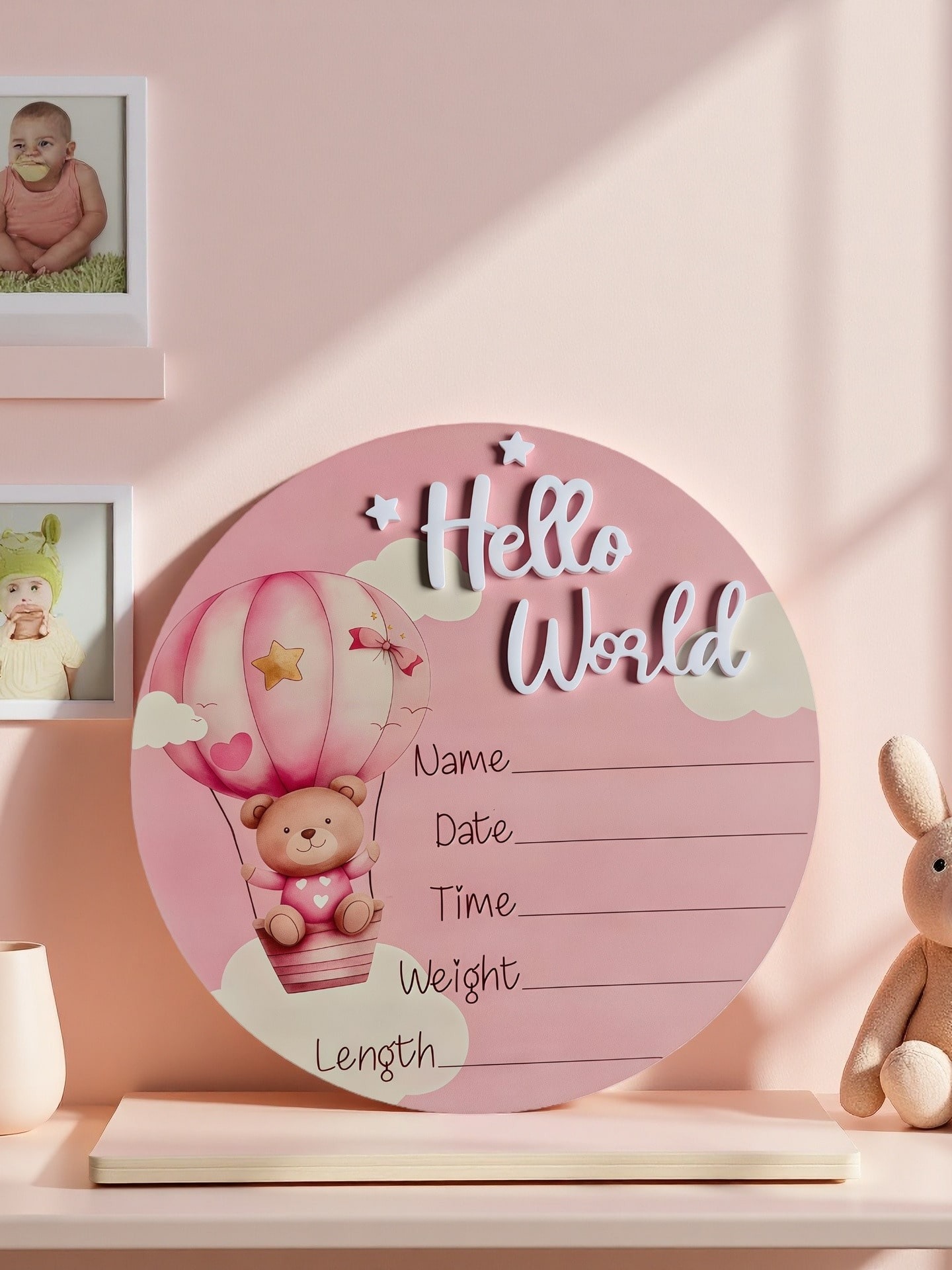Baby Bear Hot Air Balloon Memo - огляд і ціна Baby Nursery Hot Air Balloon