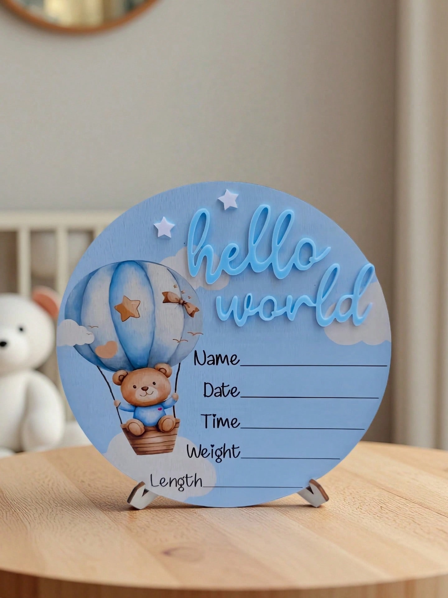 Baby Bear Hot Air Balloon Memo - огляд і ціна Baby Nursery Hot Air Balloon