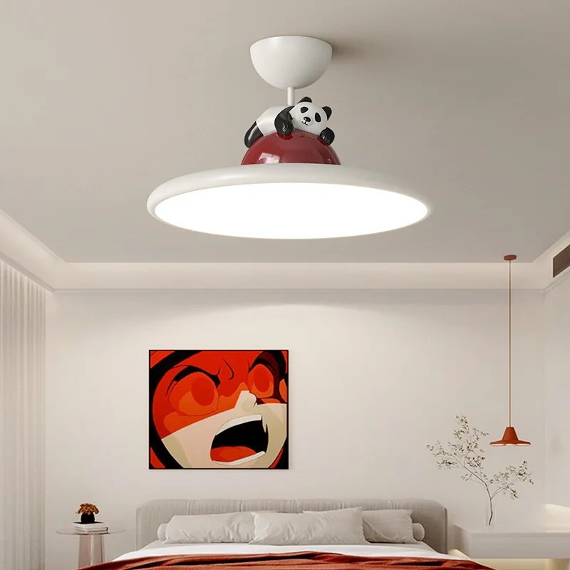 Cartoon Cream Style Panda LED  - огляд і ціна Baby Nursery Light Fixture