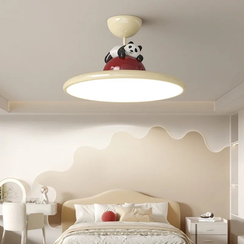 Cartoon Cream Style Panda LED  - огляд і ціна Baby Nursery Light Fixture
