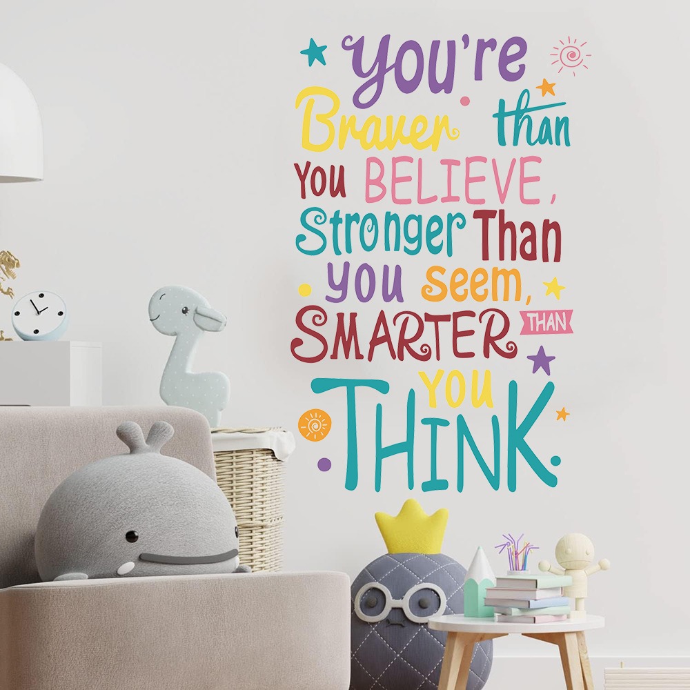 You Are Brave Smart Stronger S - огляд і ціна Baby Nursery Quotes