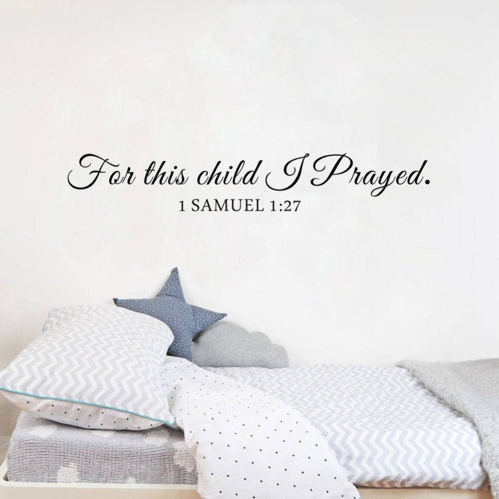 For This Child I Pray Samuel Q - огляд і ціна Baby Nursery Quotes