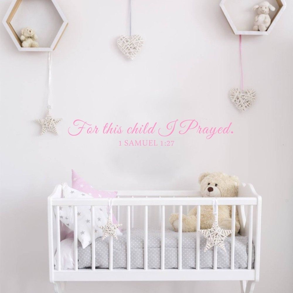 For This Child I Pray Samuel Q - огляд і ціна Baby Nursery Quotes