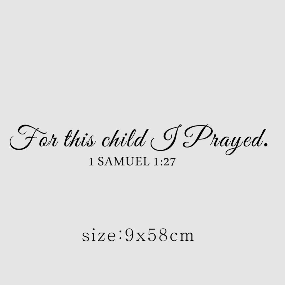 For This Child I Pray Samuel Q - огляд і ціна Baby Nursery Quotes