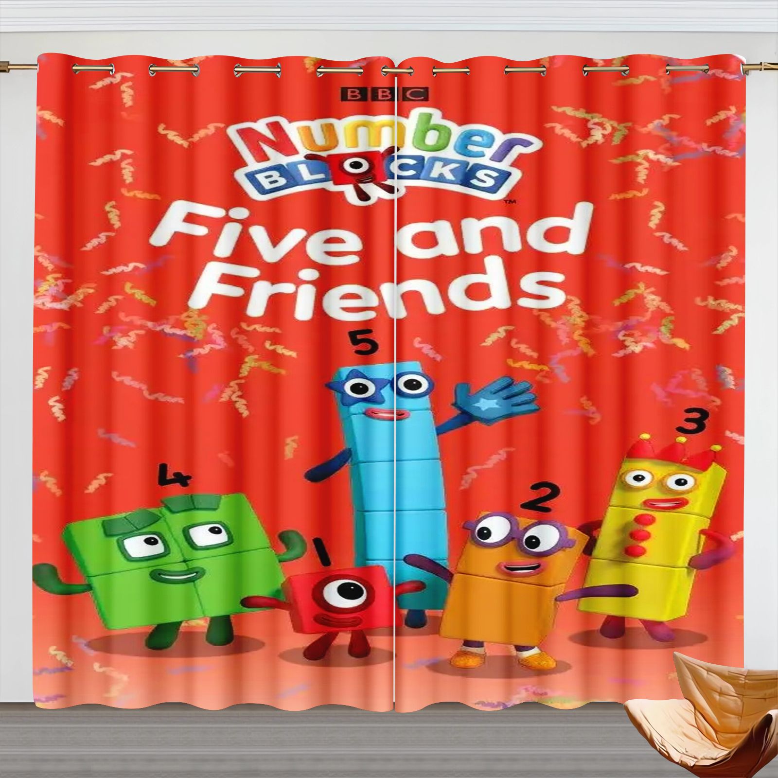 Numberblocks Cartoon Curtains, - огляд і ціна Blackout Curtain Nursery