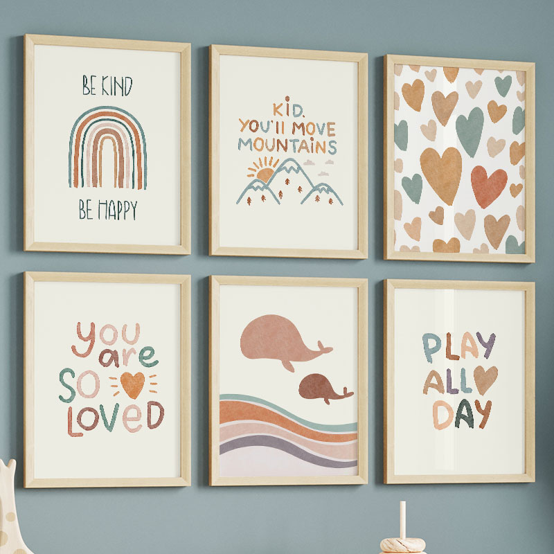 Cartoon Ocean WhaleRainbow Hea - огляд і ціна Baby Nursery Quotes