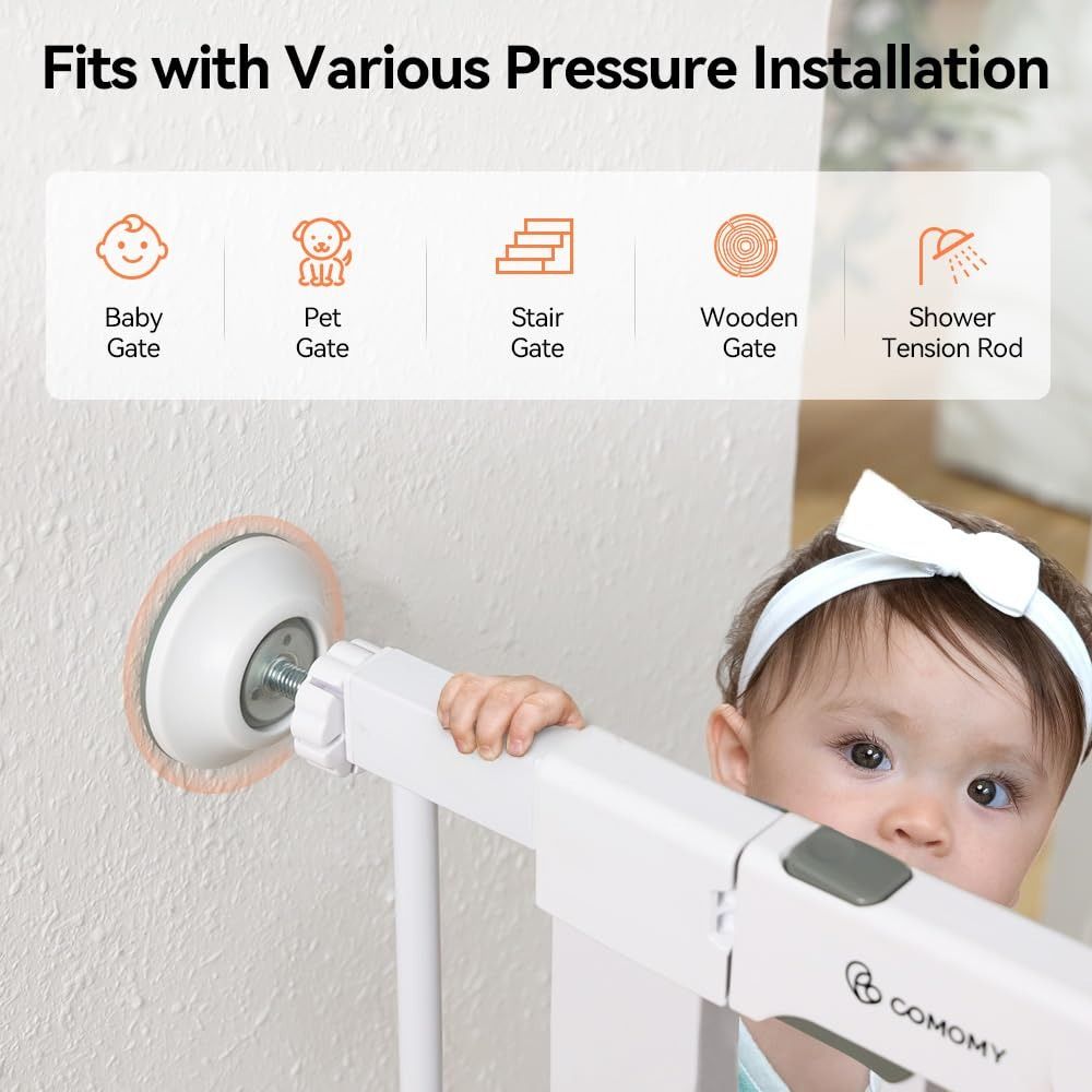 Hot Pressure Mounted Baby Gate - огляд і ціна Baby Gate Extra Wide