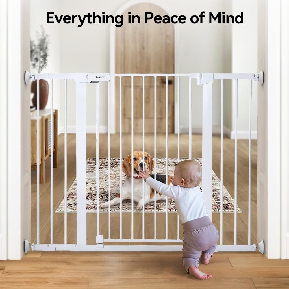 Hot Pressure Mounted Baby Gate - огляд і ціна Baby Gate Extra Wide
